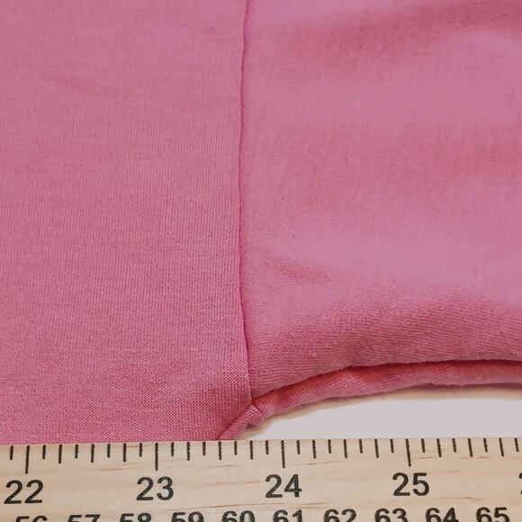 Rae Dunn Sweatshirt Women's Medium Pink LOVE Hi Low Lightweight Super Soft - Picture 7 of 8